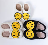 Black Smiley Face Slippers