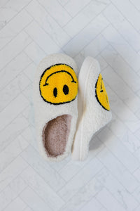 Yellow Smiley Face Slippers