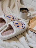 Vintage Yellow Smiley Face Slippers