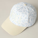 Mama Floral- Trucker Hat (Blue)