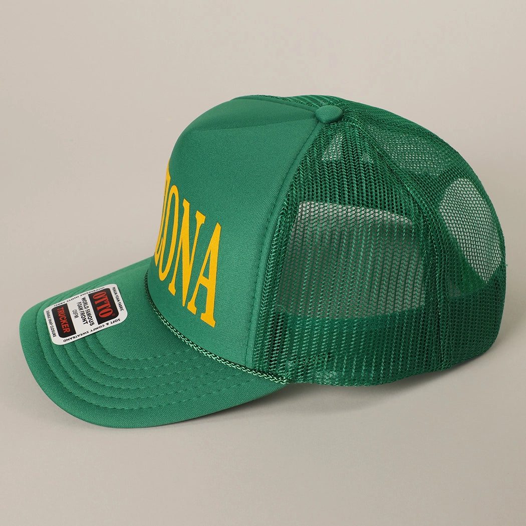Arizona- Mesh Trucker Hat (Green) – Desert Ave