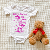 Silly Goose On The Loose- Onesie (Blue/Pink)