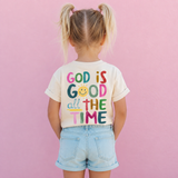 God Is Good (Pink)- Infant/Toddler/Youth/Adult (Front & Back)