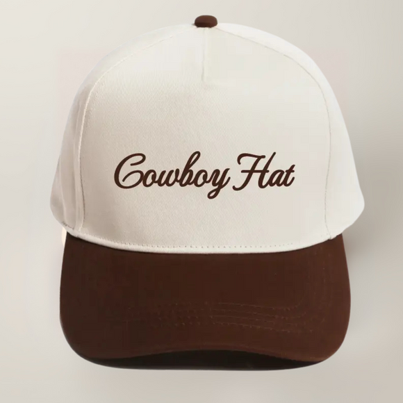 Cowboy Hat- Trucker Hat (Brown)