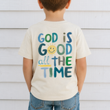 God Is Good (Blue)- Infant/Toddler/Youth/Adult (Front & Back)