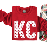 KC Hearts (Shirt/Sweatshirt)- Pink/Black/Red