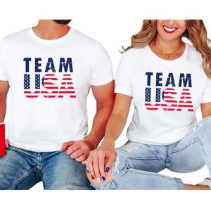 Team USA- White Unisex Shirt