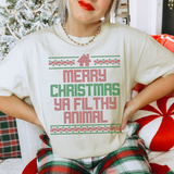 Merry Christmas Ya Filthy Animal- Shirt