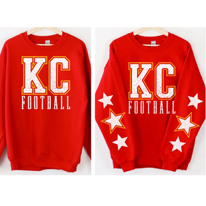 KC Football w/Sleeve Stars (Sweatshirt)