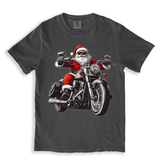 Santa Claus Motorcycle- Comfort Colors