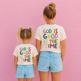 God Is Good (Pink)- Infant/Toddler/Youth/Adult (Front & Back)