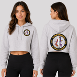 Grey- Women's Lightweight Cropped Hoodie