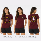 Maroon Women's Tee- Relaxed Fit