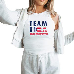 Team USA- Baby Tee Crop