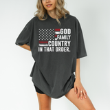 God, Family, Country (Comfort Colors)