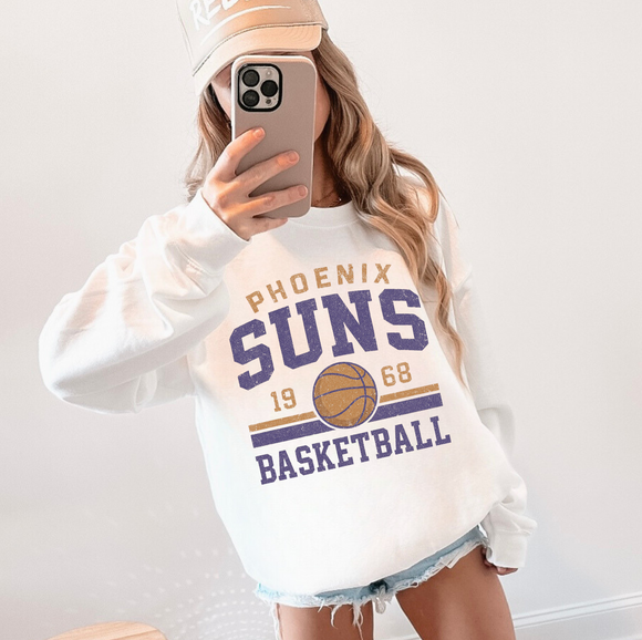Suns Sweatshirt- White (NEW!)