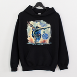 NAIGC Women's Watercolor: Black Hoodie