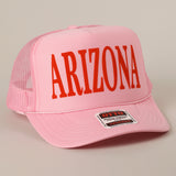 Arizona- Mesh Trucker Hat (Pink)