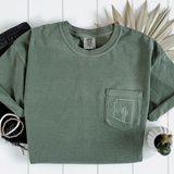 AZ Pocket Tee- Moss