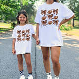 Footballs & Bows: White (Infant-Adult)