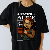 Stayin Alive- Comfort Colors (Multiple Character Options)