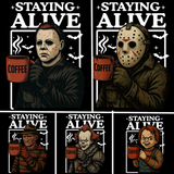 Stayin Alive- Comfort Colors (Multiple Character Options)