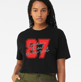 87- Loving Him was Red- Cropped Tee