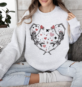 Dancing Vday Skellies- Crewneck