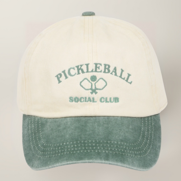 Pickleball Social Club- Baseball Cap (Sage)