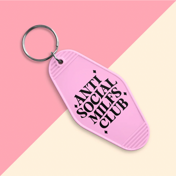 Anti Social Milfs Club- Keychain