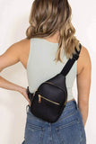 Slim Fit Sling Bag- Black