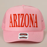 Arizona- Mesh Trucker Hat (Pink)
