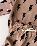 Brown Lightning Bolt Jogger Set (Preorders! Close Nov 21)