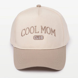 Cool Mom Club- Trucker Hat (Beige)
