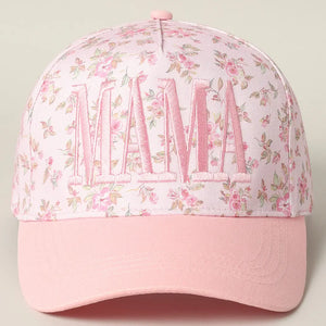 Mama Floral- Trucker Hat (Pink)