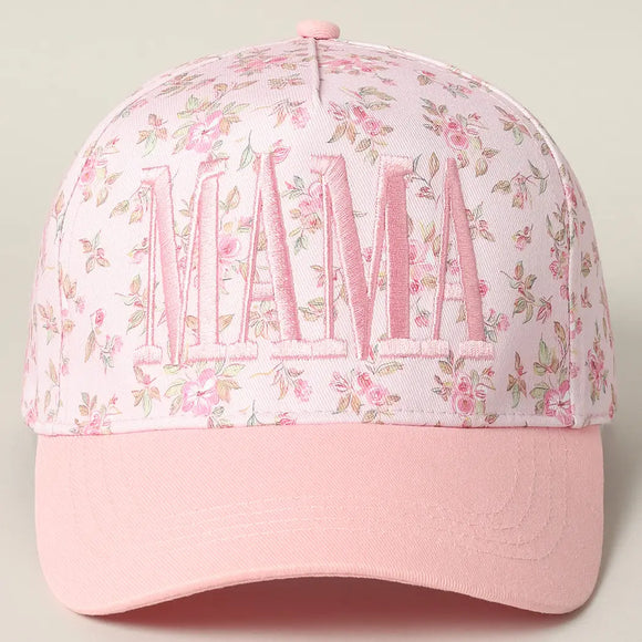 Mama Floral- Trucker Hat (Pink)