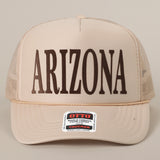 Arizona- Mesh Trucker Hat (Tan)
