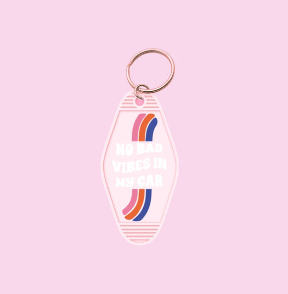 No Bad Vibes In My Car- Keychain