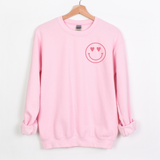 Heart Eyes Smiley Sweatshirt